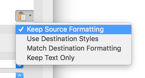 Keep source formatting